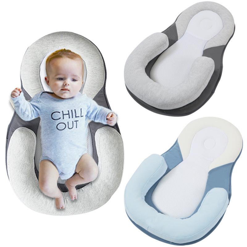 Premium Baby Head Shaping Pillow For Newborns With Comfortable Polyester Fiber Filling