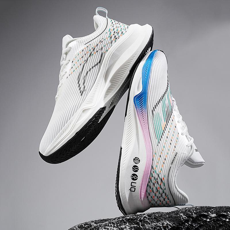 2025 new red rabbit foreign trade men's sports shoes flying electric couple casual running shoes men's mesh breathable casual shoes