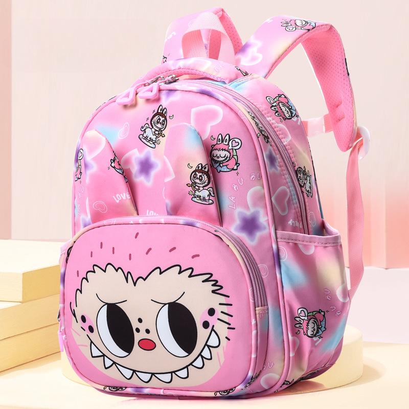 Modă Labobo Rucsac Școlar Drăguț Desen Animat Mat cu Bule Ușor Rucsac pentru Copii Imprimeu la Mod Grădiniță Copil 3-6 Ani Genți de Umăr Duble