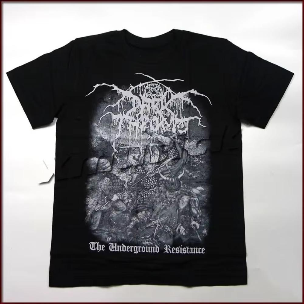 DARKTHRONE Underground Norwegian Black Metal Thai Band Pure Cotton Breathable Men's and Women's Short-sleeved American T-shirts