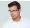 Single Light Reading Glasses Men's Half Frame Business Glasses Fashion Decorative Glasses