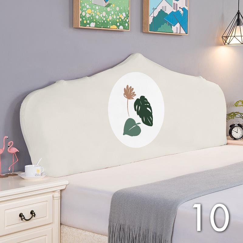 Elastic Bed Headboard Cover Cotton All-inclusive Bed Head Cover Small Fresh Flower Printed Bedside Slipcover Universal 1.2-2.2M