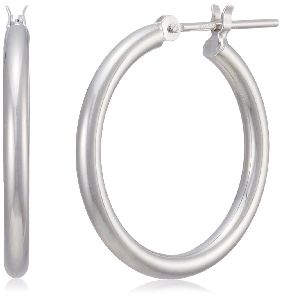 ESTELLE 18K White Gold Hoop Earrings (L) 0202-1801-0011-0000