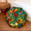 1 PC Automatic Folding Umbrella - Macaw Pattern, Portable & Foldable Design with 8 Ribs, Christmas Birthday Gifts