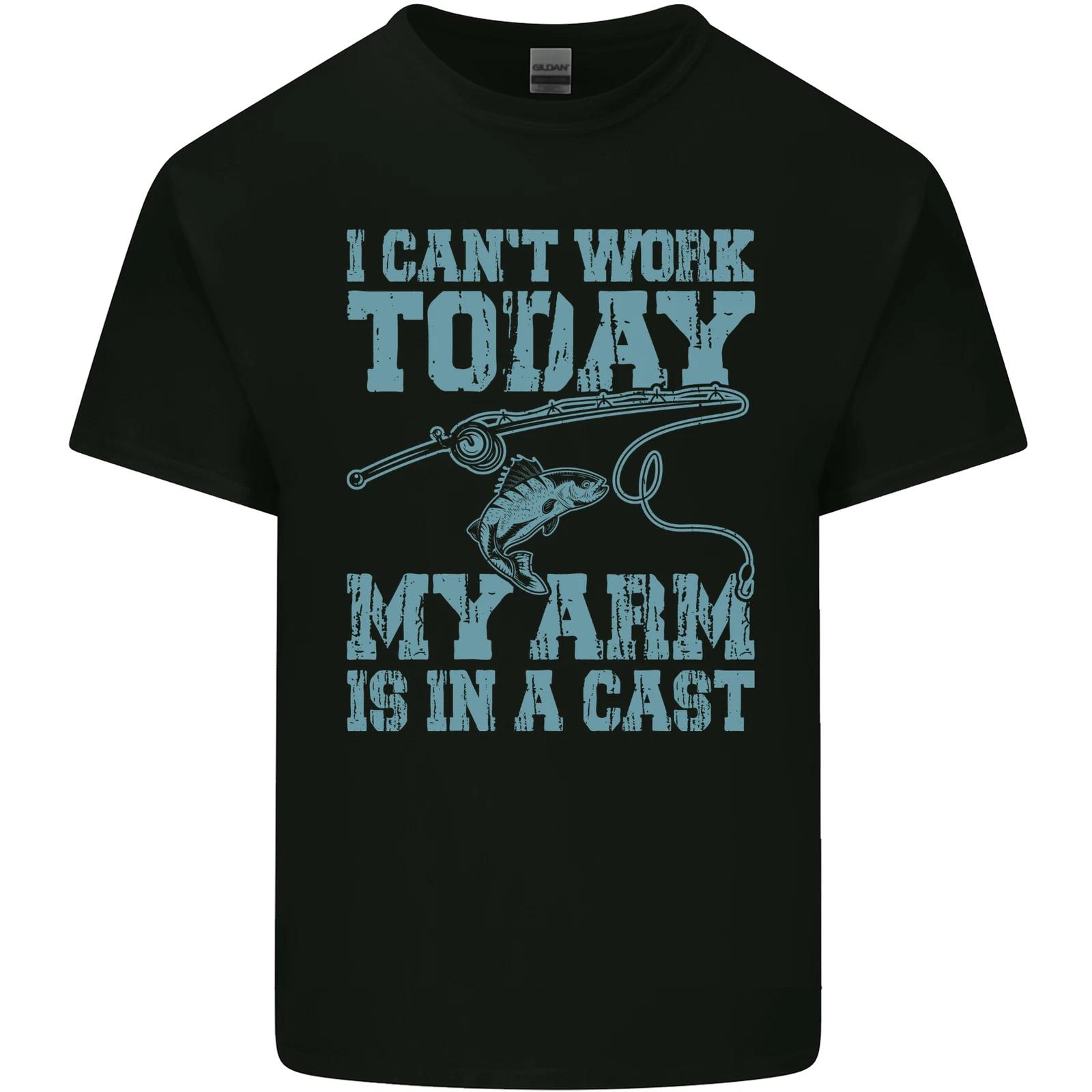 

My Arm is in a Cast Funny Fishing Fisherman Kids T-Shirt Childrens 2XL