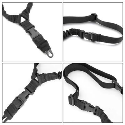 Modischer verstellbarer Schultergurt Metallschnalle Taktische Ausrüstung Elastisches Seil Gürtel Outdoor Jagd Taktischer Seilgurt
