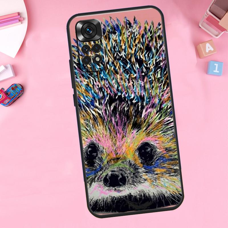 Cute Hedgehog For Xiaomi Redmi Note 14 10 11 12 13 15 Pro Plus Phone Case For Redmi 15 15C 14C 12C 10C 13C