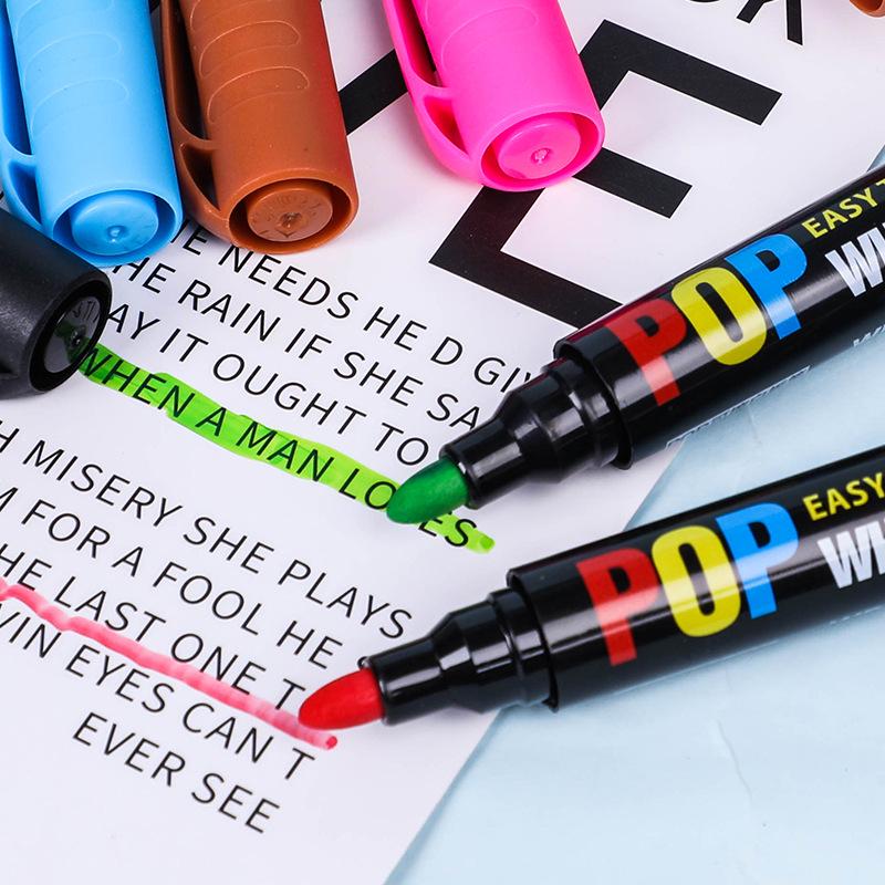 Erasable Whiteboard Markers, 12 Vibrant Colors for Teaching and Office Use, Easy Erase, Large Capacity