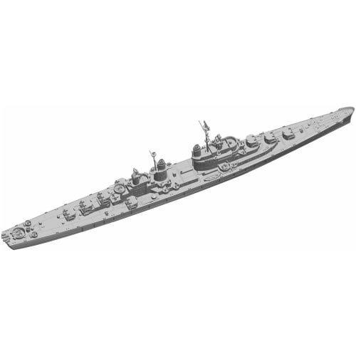 Vee Hobby 1/700 Scale Deluxe Edition Plastic Model Kit of the USS San Diego CL-53 Light Cruiser, 1944, Model VEEE57012, Pre-painted