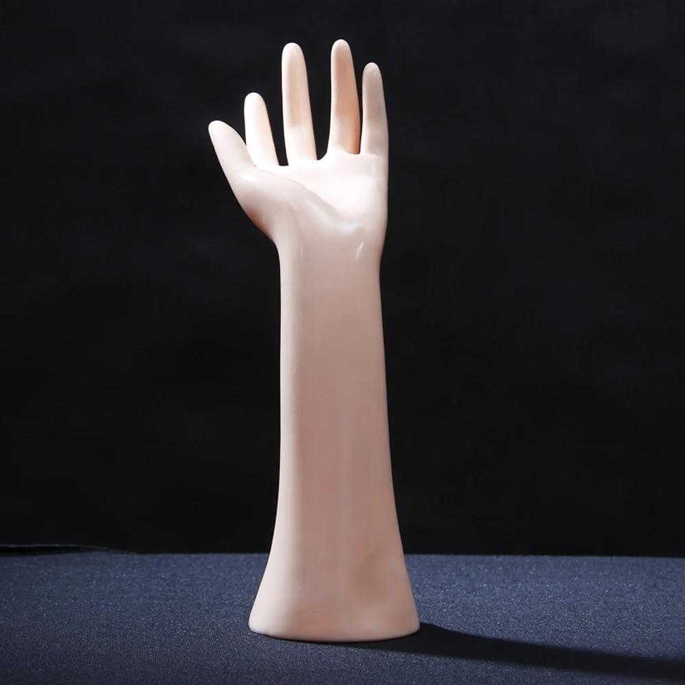 Elegantní 29cm figurína ruky 3 barvy PVC Kroužek Stojan na vystavení Realistický stojan na vystavení náramků