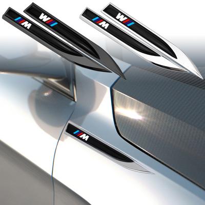 Fashion Car Side Fender Knife Stickers Emblem Stickers Car Interior Stickers For BMW M X1 X3 X5 X6 E90