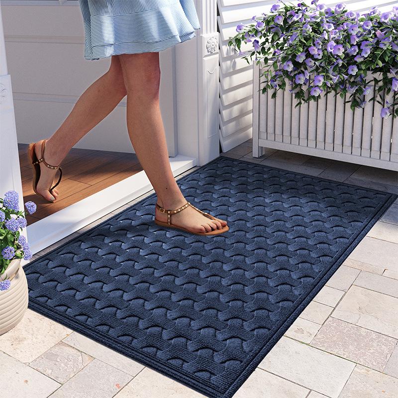 Commercial Rubber Non-slip Entry Carpet Floor Mat Door Mat Entry Mat Outdoor Hotel Polyester Nordic Wind Foot Mat