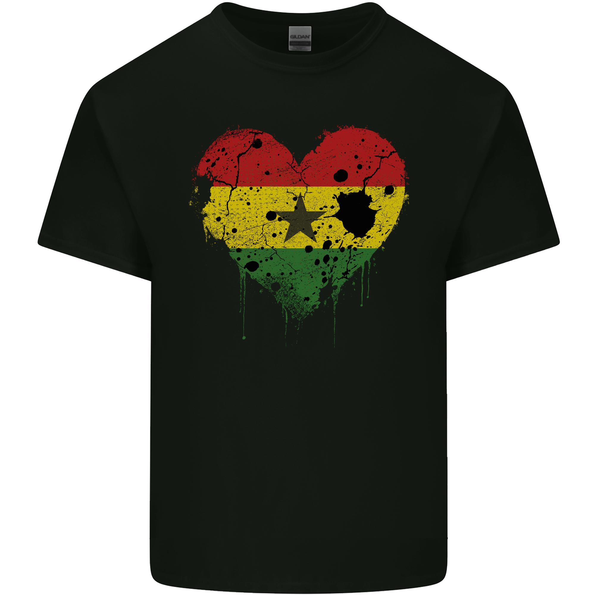 Love Ghana Flag Ghanaian Day Football Unisexs Light Cotton TShirt S