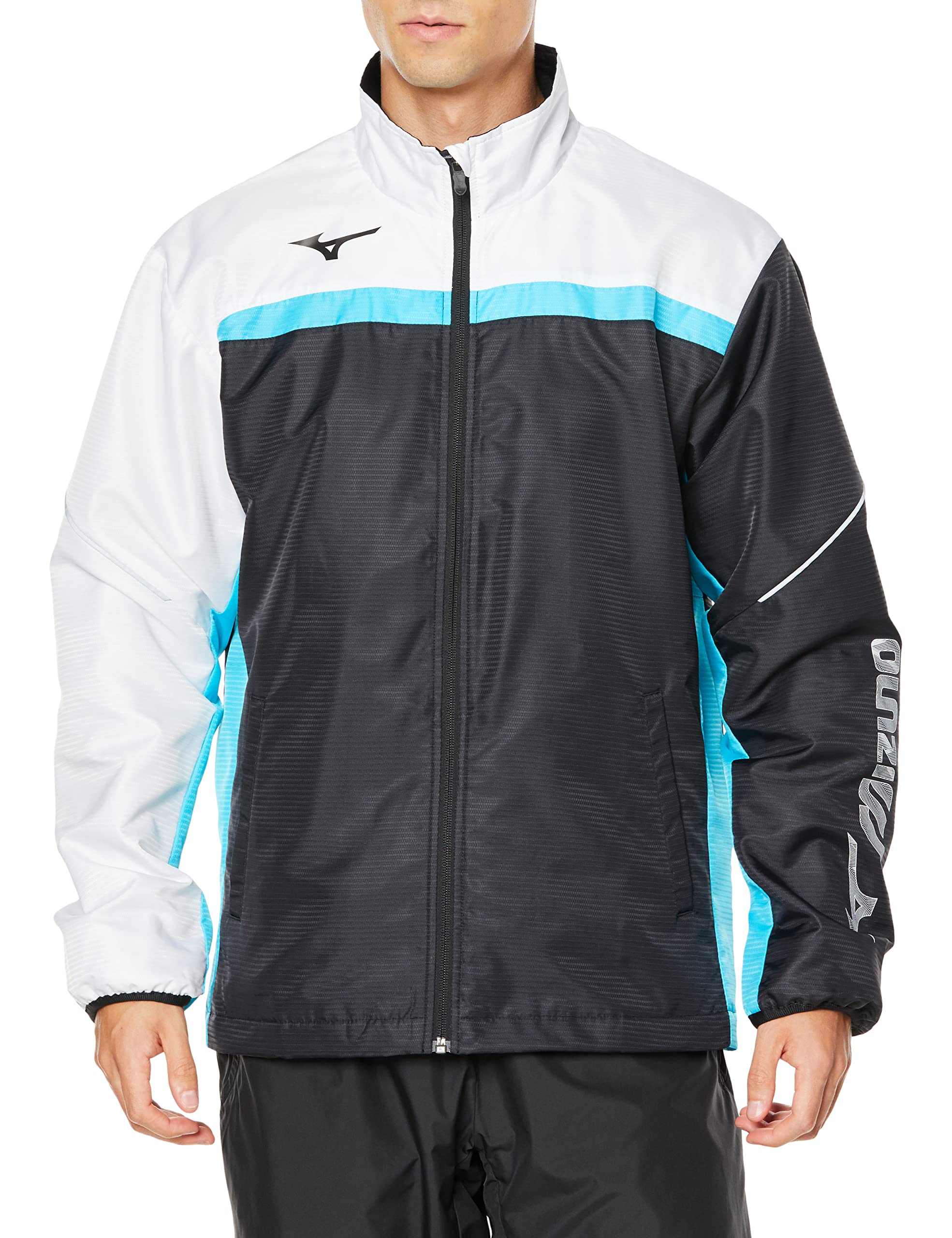 

Куртка Tennis Wear Active Warmer Dynamotion Fit Thermal Water Repellent 62JE2502 Black x White x Blue Atoll L [Mizuno]