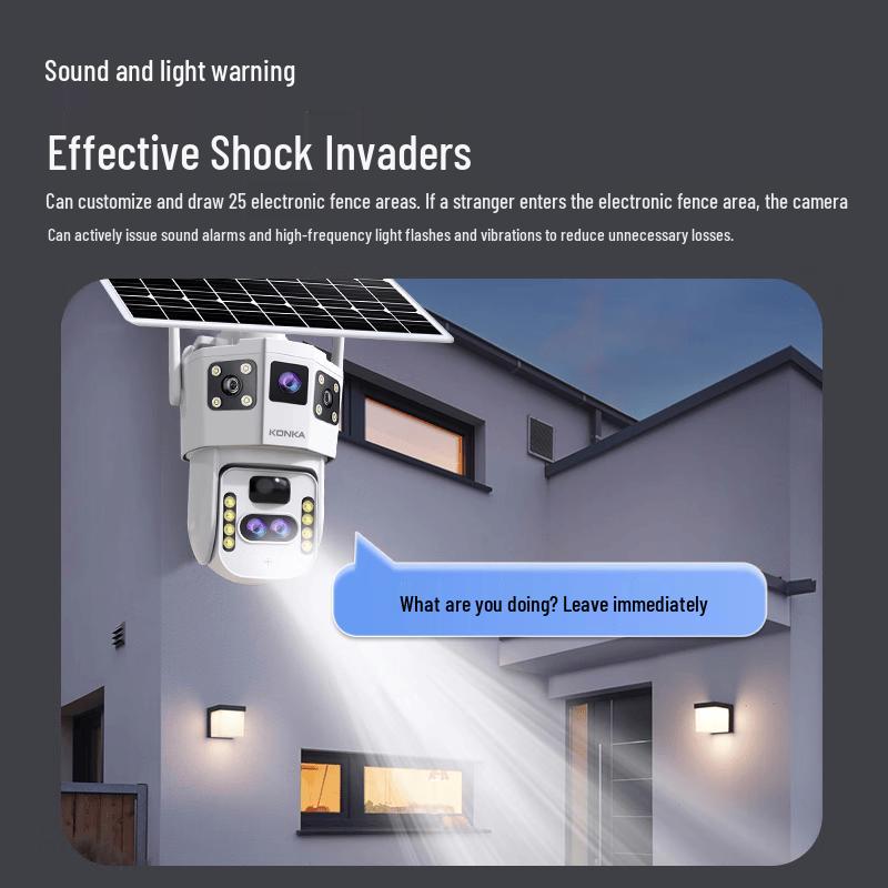 KONKA 4G Solar PTZ Security Camera
