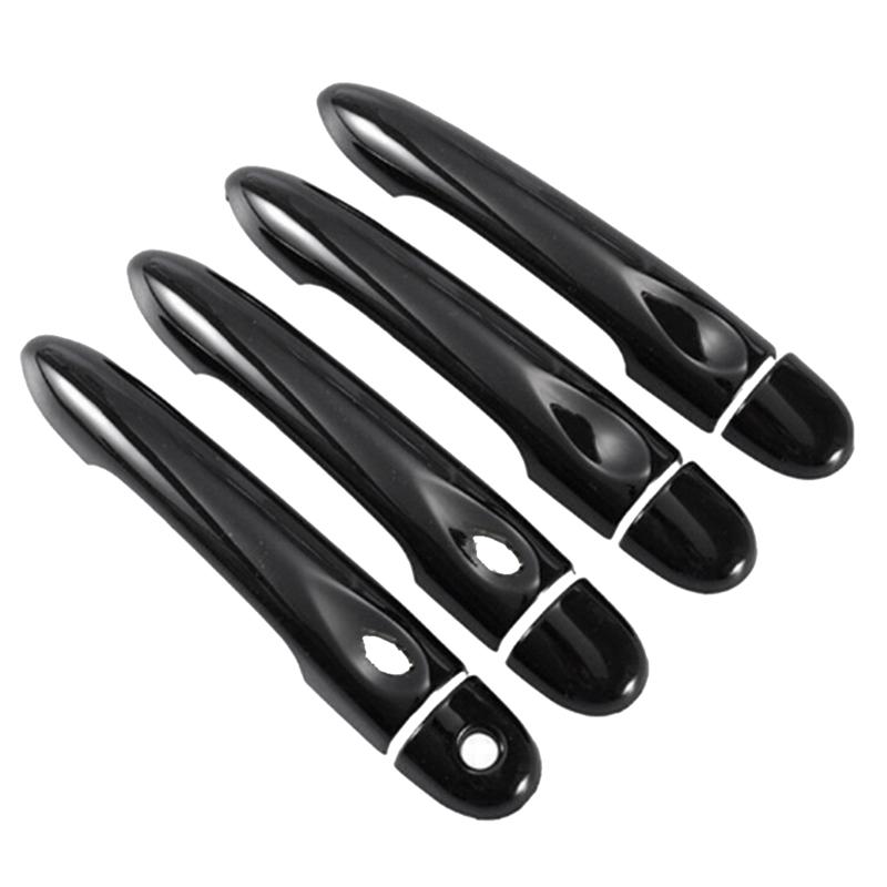 M93K-Car Exterior Door Handle Cover Trim For Mercedes Benz Smart 453 Forfour 2016-2021 Car Exterior Handle Parts Gloss Black Gloss Black