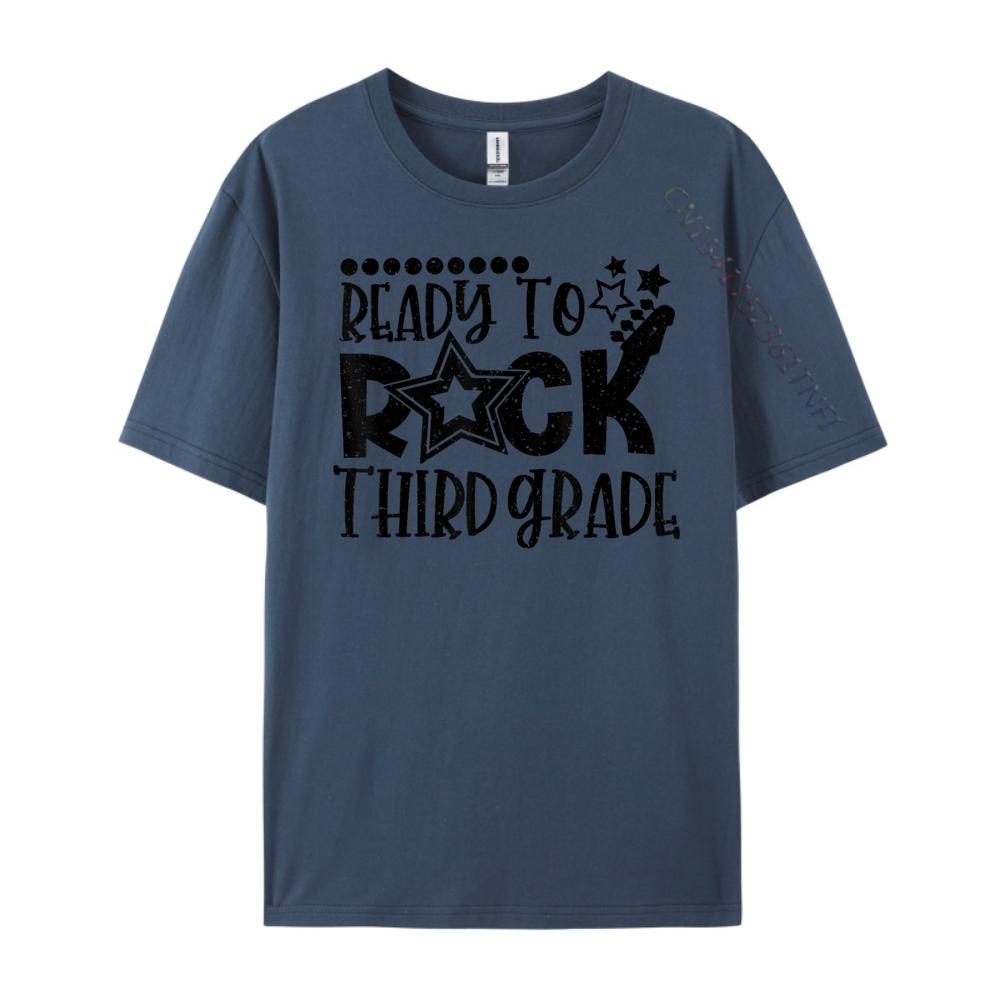 

Ready To Rock Third Grade Back To School 3rd Grade Luxury T Shirt Female Unisex Clothing Vintage Tee Shirt 4XL