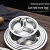 304 Stainless Steel Divided Meal Plate for Kids