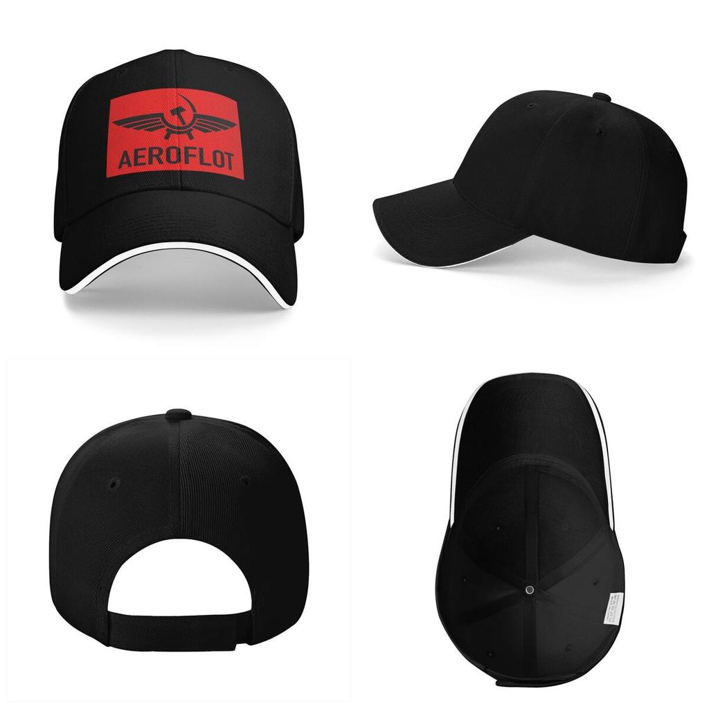 Unisex Baseball Hats Aeroflot Aviation Russe Pilote Aerospace Aviateur Streetwear Summer Sports Baseball Caps Cap Casquette Hats