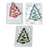 1/3Pcs Christmas Tree Bookmark with Card Tree Shape Acrylic Book Page Marker Clip Decoration Book Lovers Birthday Holiday Gift