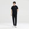 Li Ning Badminton Series Breathable Comfortable Casual Lightweight Short Sleeve Polo Shirt Unisex Tops Black APLU961-1