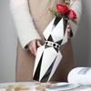 Ceramic Vase Scandinavian Geometric Vase Black and White Striped Bottle Modern Home Decoration Living Room Table Countertop Vase
