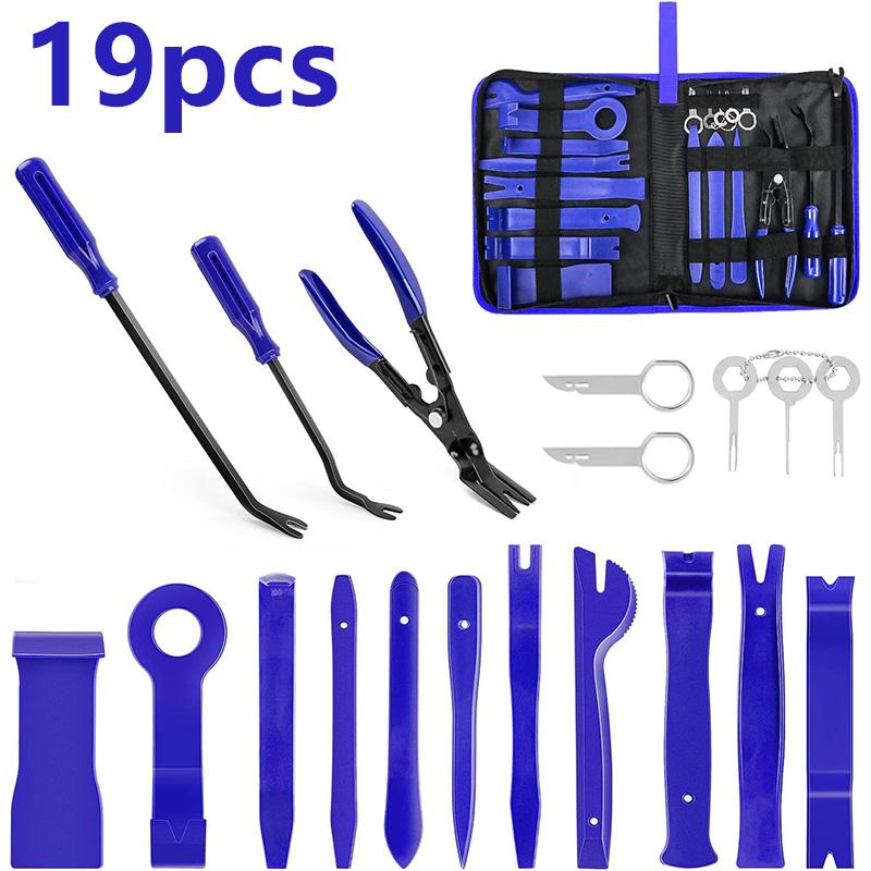 Kit Leva per Rimozione Modanature Portiera Auto Kit Ganci Auto Misura Mista Fissaggio Strumenti Modifica Audio Auto Rimozione Modanature Raggio Cruscotto Audio
