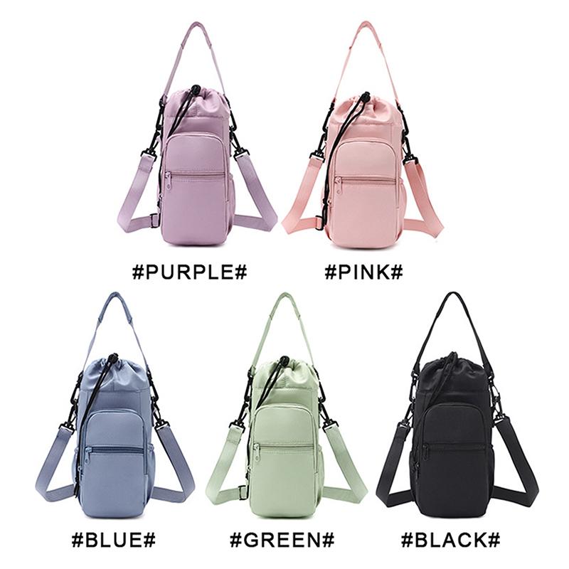 Tragbare Wasserflaschentasche mit verstellbarem Riemen Thermobecher Isolierte Schutzhülle Handytasche Outdoor-Sport-Reisetasche