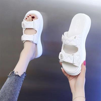 Modne Buty Damskie Gumowe Modne Klapki na Platformie Grube Kapcie Damskie Najlepsze Wzory Szykowny i Elegancki Łatwe do Noszenia Nowe Casualowe Sandały