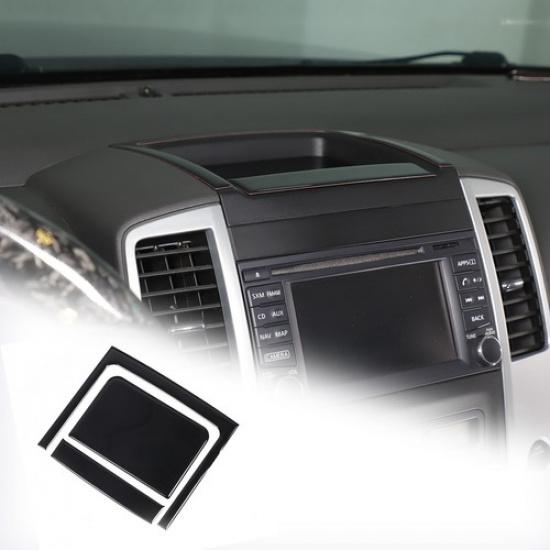Glossy Piano Black Center Storage Slot Trim Sticker For Nissan Frontier 2005-21