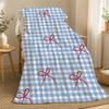 Schleifen Schleifenmuster Überwurf 240g Flanell-Decke, geeignet für Sofas, Betten, Büros, exquisites Geschenkdecken