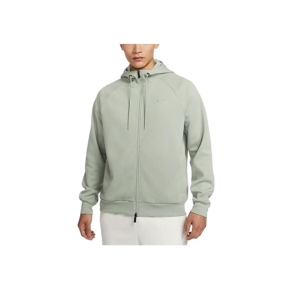 Nike Βασικό Dri-Fit Ευέλικτο Μπουφάν Τρεξίματος με Κουκούλα και Φερμουάρ που Αναπνέει και Στεγνώνει Γρήγορα Ανδρικά μπουφάν Horizon-Green FZ0968-370