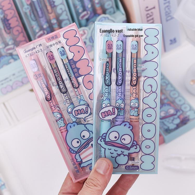 Sanrio Quick-Dry Erasable Gel Pen - Click-Type with ST Tip 0.5mm