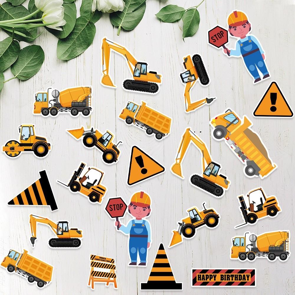 Engineering Party Vehicle Confetti Desktop Props For Children Birthday Decor