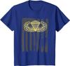 Army Parachute Wings Badge and US Flag Airborne Men TShirt Short Sleeve Casual Cotton ONeck Summer Shirts