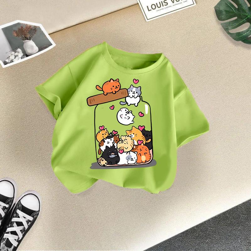 Children's Casual Short-sleeved T-shirt - Summer Girls' Fashionable T-shirt