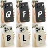 For Honor X8d 4G 6.77" Case Fashion Letters A-Z Full Protection Silicone Back Cover For Honor X8d X8D 4G Phone Cases Fundas