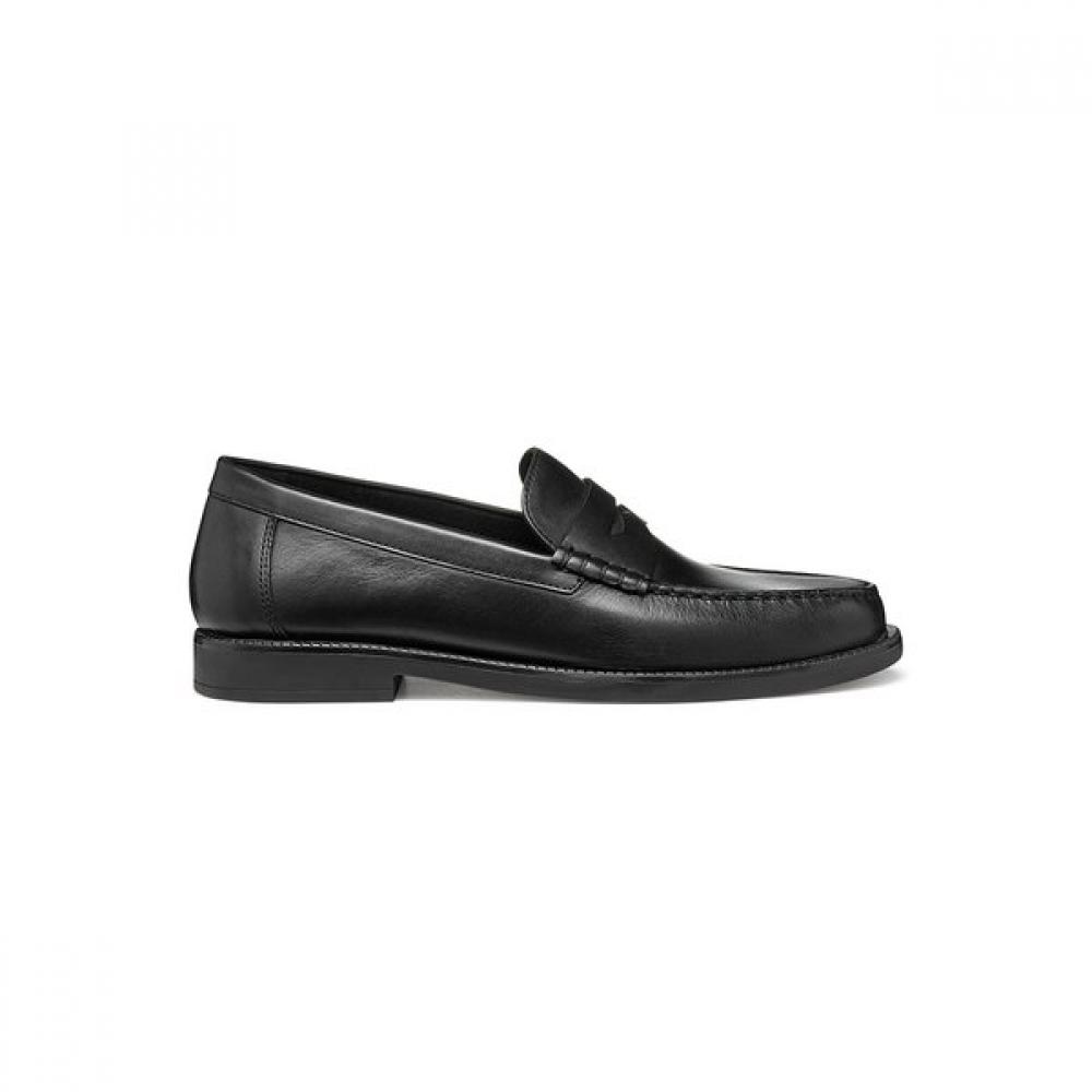 Geox Men S Comfort Mocca Penny Loafer D Black 9gxhvD5f1m 39(245)