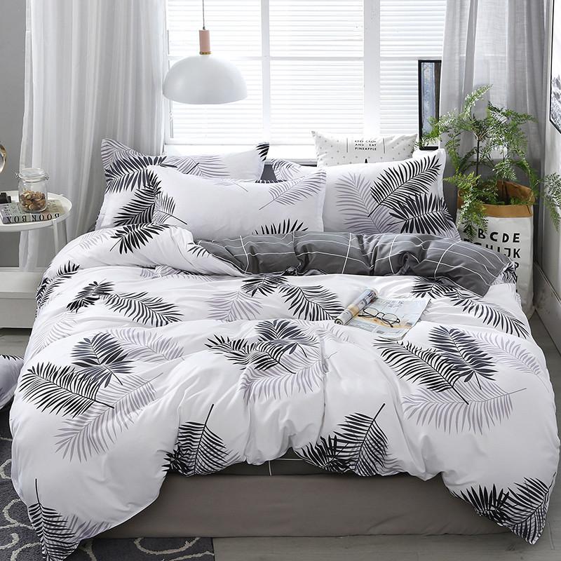 Washed Cotton Four-piece Set Spring and Autumn Quilt Cover Sheet Bed Single Three-piece Bedding Sets