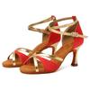 High Heels Latin Dance Shoes Women Girls Soft Soled Salsa Tango Ballroom Dancing Shoes Heeled 7CM Indoor