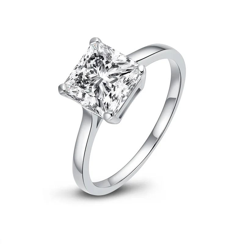 Cbtb New Silver 925 Women Passed Test Moissanite Rings D Color VVS Clarity Timeless Feminine Luxury Jewelry