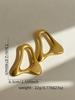 Exaggerated Metal Geometric Irregular Big Earrings for Women European Personality Party Jewelry Accessory