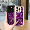 Phone Case: 2D Flat, Suitable for iPhone 18 17 16 15 14 13 Pro Protective Case, Swirl Background, Perfect Christmas and Halloween Holiday Gift
