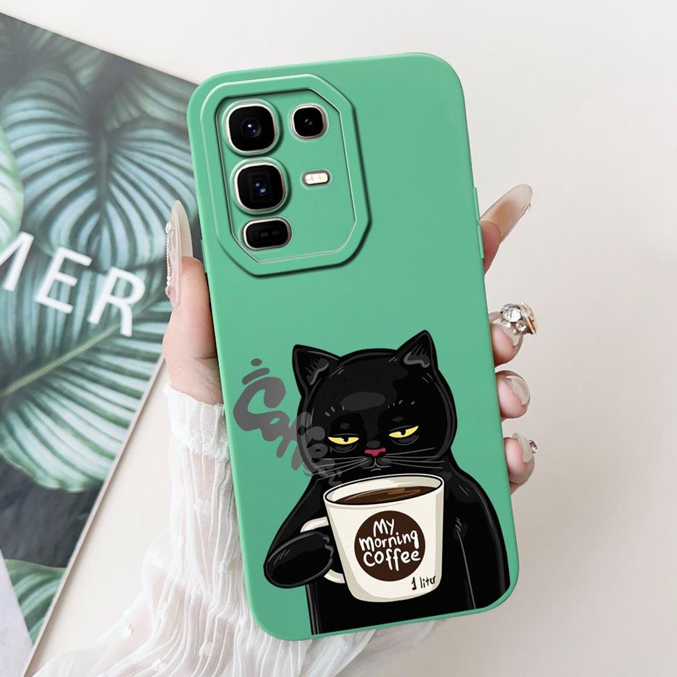 Für Infinix Note 50 Pro Plus Hülle Silikon Kawaii Niedliche Katze Lustig Bemalt Stoßstange Für Infinix Note 50 Pro+ Handyhülle X6856