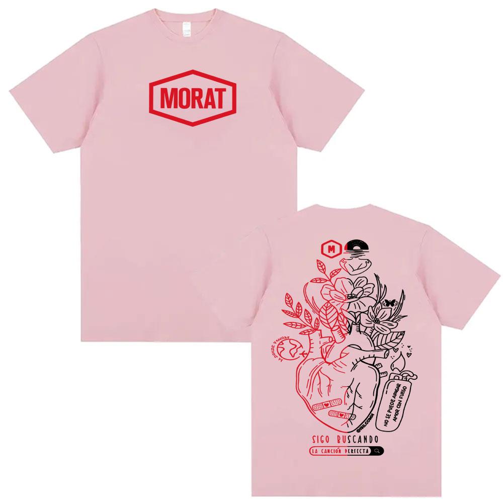 Rock Band Morat Album Graphic Printed T Shirts Men Women Hip Hop Vintage Trending T-shirts Crewneck Cotton Short Sleeve T-shirt