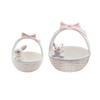 Ceramic Rabbit Easter Basket Porcelain Bunny Bowls Party Supplies Tableware Animals Ornaments Candy Serving Bowls Holiday Gift