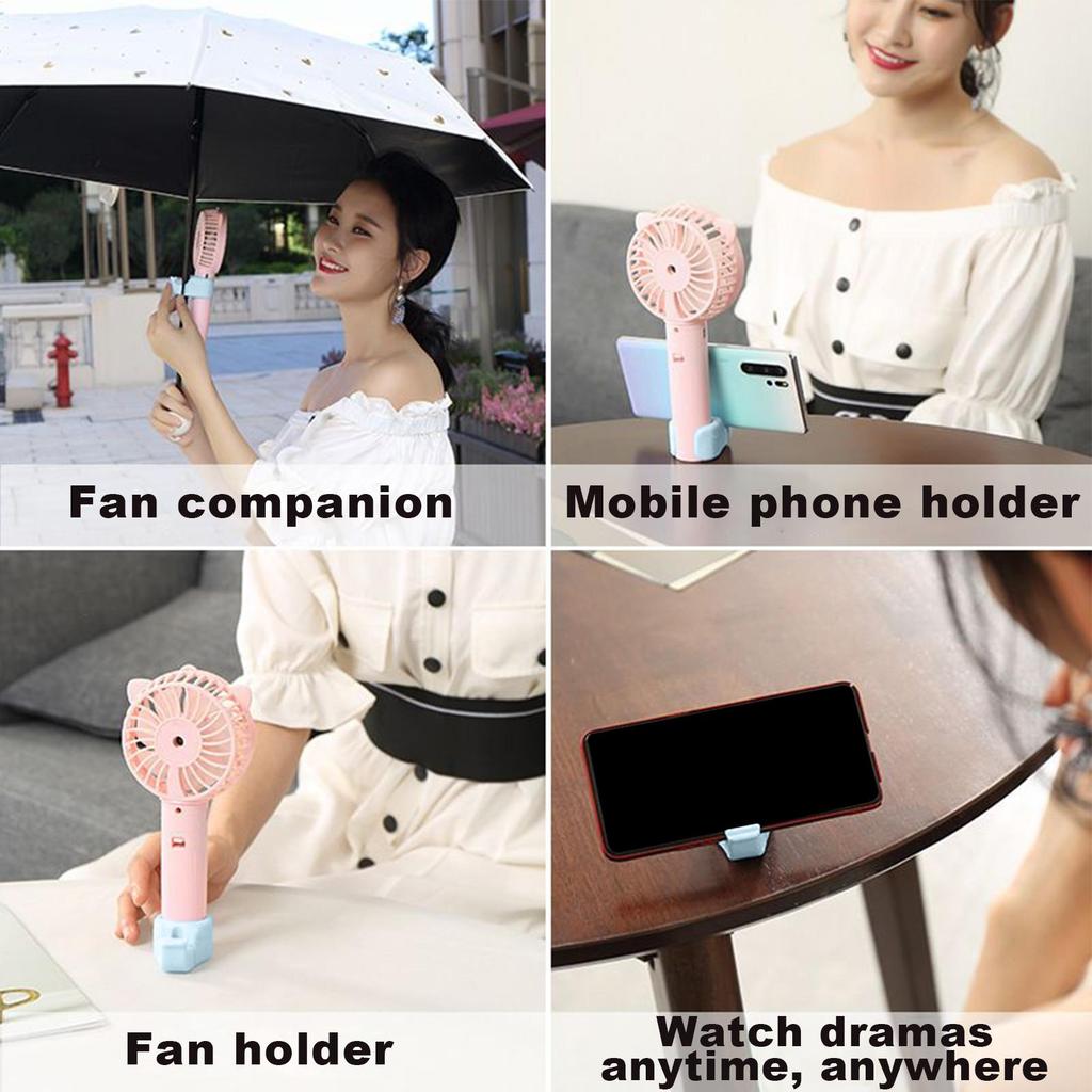 Handheld Personal Fan Holder Handheld Personal Fan Holder For Parasol Handheld Electric Fan Clip For Traveling Beach Camping