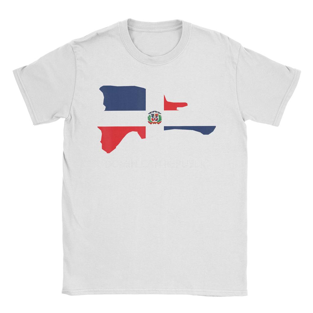 Unisex TShirt DR Dominican Republic Flag Vintage Pure Cotton Tee Shirt Short Sleeve T Shirt Crewneck Clothes Birthday Present