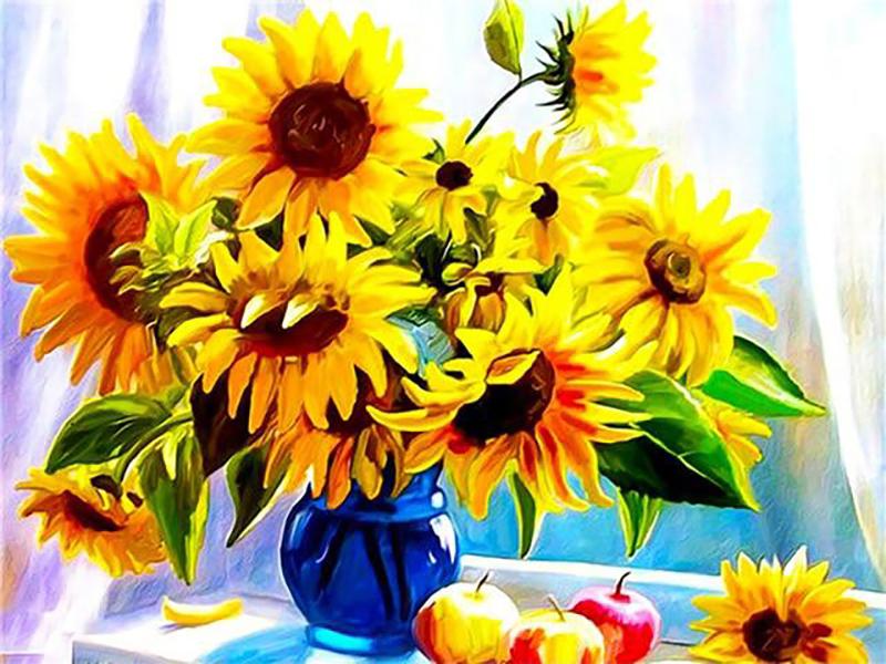 40x50cm Coloring By Number Elf Girl Cartoon Drawing On Canvas Hand Painted Decoration Picture Tiger DIY Christmas Gift