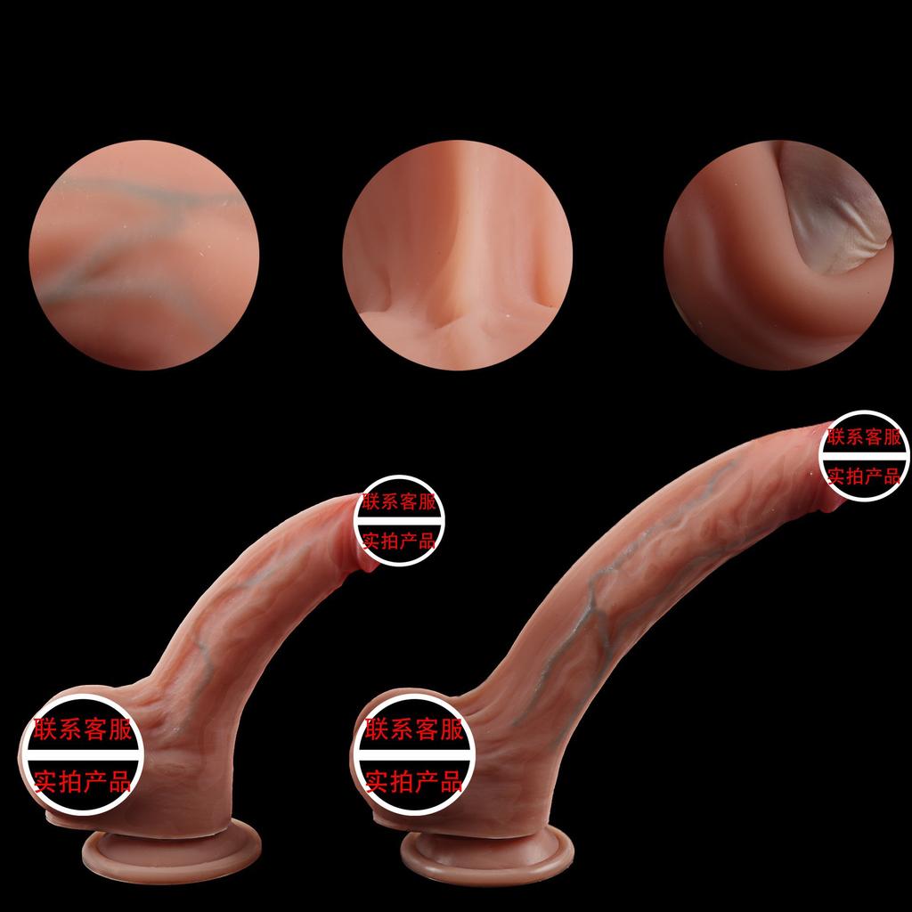 Double-Layer Silicone Warped Muscle Dildos Soft Female Climax Experience Masturbation Penis G-Spot Massage Adult Sex Toy